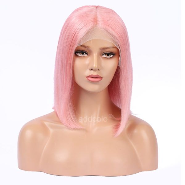 pink human hair wig 2