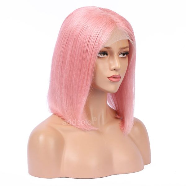 pink human hair wig 2