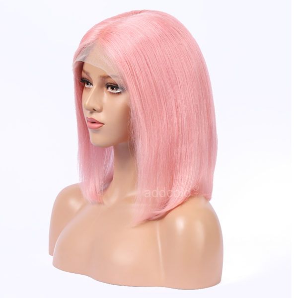 pink human hair wig 2
