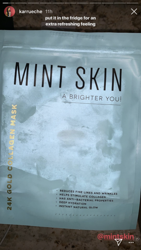 Karrueche skincare mask