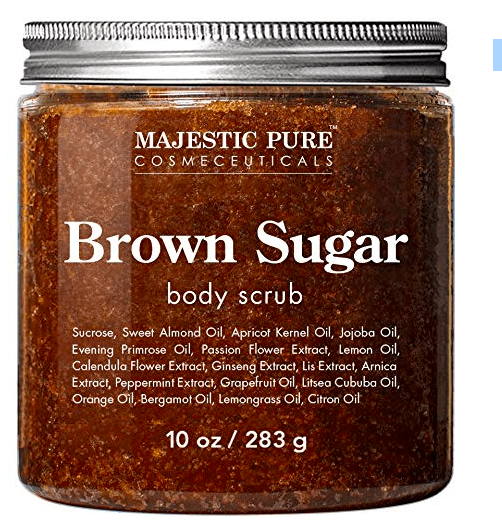 Exfoliating sugar scrub