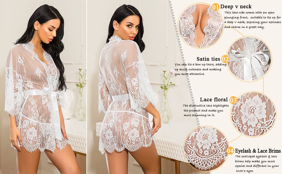 Long Feminine Loungewear Robes