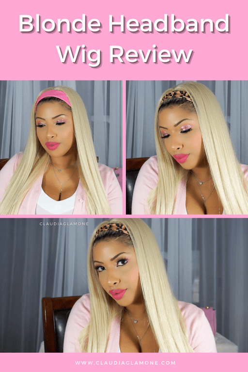 claudiaglamone Blonde Headband Wig 613