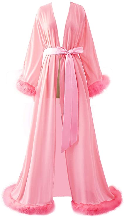 Long Feminine Loungewear Robes